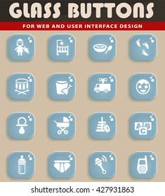 baby web icons for user interface design