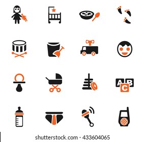 baby web icons for user interface design