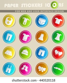 baby web icons for user interface design