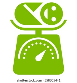 Baby Weight vector icon. Flat eco green symbol. Pictogram is isolated on a white background. Designed for web and software interfaces.