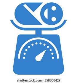 Baby Weight vector icon. Flat cobalt symbol. Pictogram is isolated on a white background. Designed for web and software interfaces.