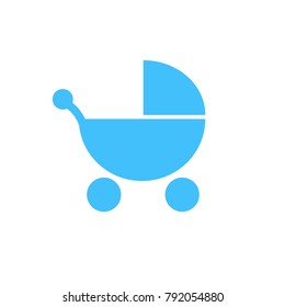 baby wheelchair vector icon  for web and graphic design