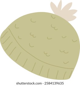 Baby Winter Hat Vector Illustration