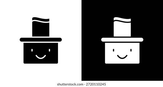 ícone de limpeza de bebê ilustrações gráficas simples planas. Vetor de silhueta preto e branco