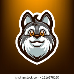 Baby Wolf Mascot logo