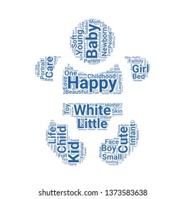 baby word cloud. tag cloud about baby
