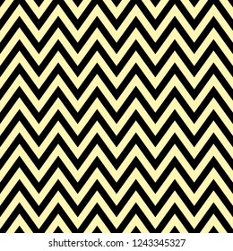 Baby yellow color chevron pattern on black background