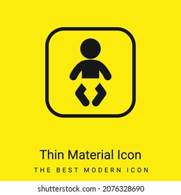 Baby Zone minimal bright yellow material icon