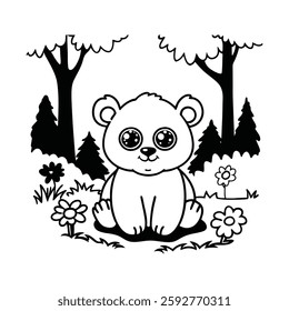 baby-animal-coloring-pages, this is a editable file.
