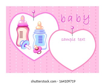 baby,baby food background,pink background.
