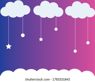 Baby, Kinderhintergrund, einzelne Vektorgrafik-Design