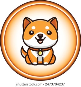 babydoge coin - babydoge cryptocurrency logo illustrations on abstract background. 3d illustrations.