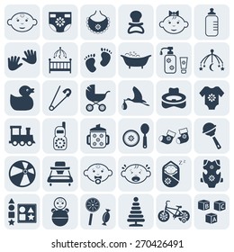 Baby,kids and toys icon set