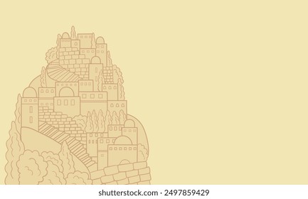 Babylon style township corner banner template