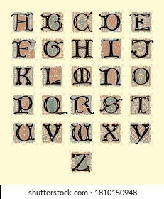 Babylonian Alphabet vector. Fully editable file for ease of editing and can be used for studies, arts and cultural events.