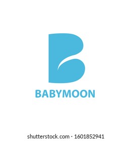 Babymoon Logo Design Vector Cute Stock Vector (Royalty Free) 1601852941 ...