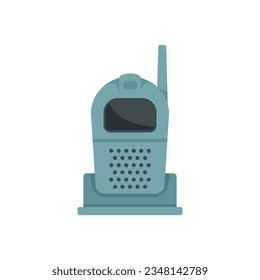 Babyphone icon flat vector. Radio monitor. Baby nanny isolated