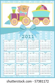 Baby's calendar for year 2011 (EPS10)