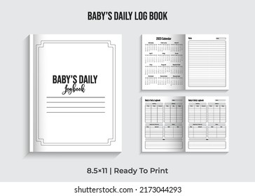 Baby's Daily Log Book, Daily Log For Baby
