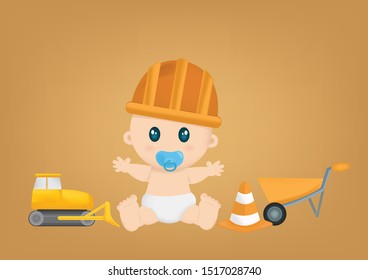 The baby's dream is to be an engineer