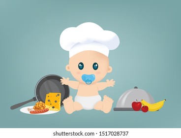 The baby's dream is to cook