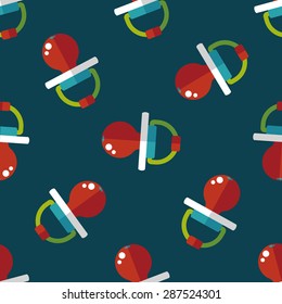 Baby's dummy flat icon,EPS 10 seamless pattern background