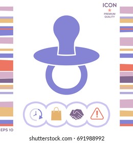 Baby's dummy -  icon