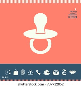 Baby's dummy -  icon