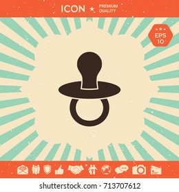 Baby's dummy -  icon