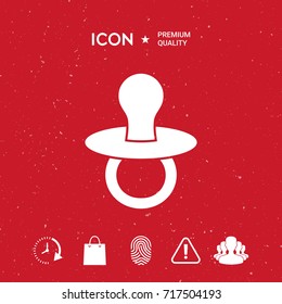 Baby's dummy -  icon