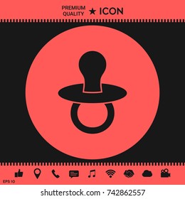 Baby's dummy -  icon