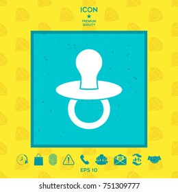 Baby's dummy -  icon