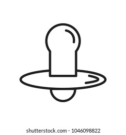 baby's dummy icon vector