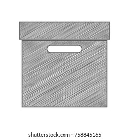 Baby's dummy sign. Child pacifier symbol. Vector. Shaded gray icon on white background. Isolated.