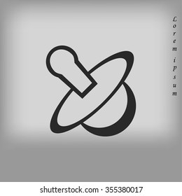 Baby's Dummy Vector icon