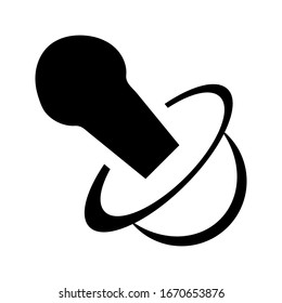 Icono del vector tonto del bebé, mejor icono del vector de diseño plano en un fondo blanco