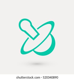 Baby's Dummy Vector icon, flat design best vector icon