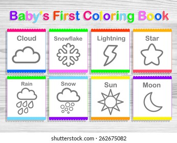Baby's First Coloring Book. About the weather.