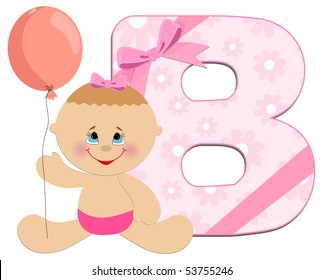 Baby's illustrated ABC alphabet (EPS10)