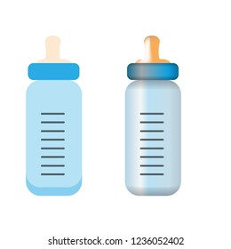 Babys Milk Bottle Vector Illustration 3d Stock Vector (Royalty Free ...