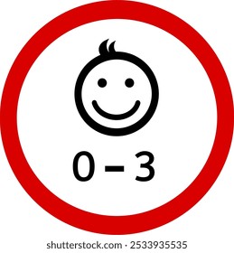 Baby's room icon. Replaceable vector design.