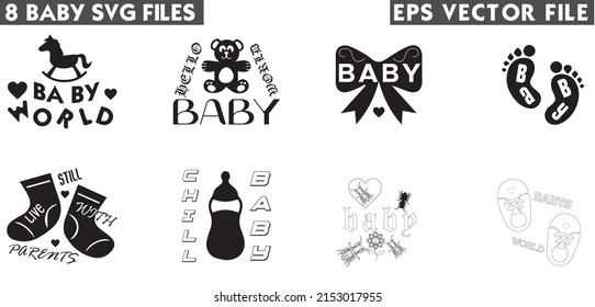 baby's svg bundle file design