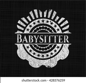 Babysitter chalk emblem