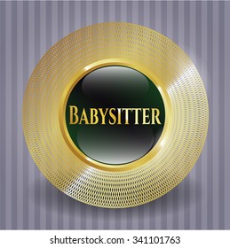 Emblema de oro de Babysitter