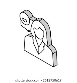 babysitter job isometric icon vector. babysitter job sign. isolated symbol illustration
