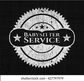 Babysitter Service chalk emblem