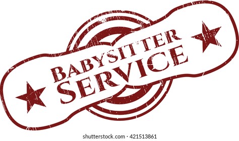 Babysitter Service rubber texture