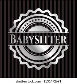 Babysitter silver badge or emblem