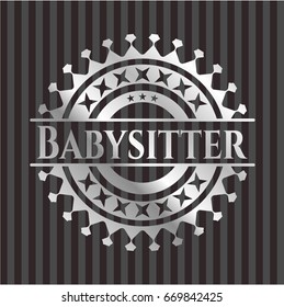 Babysitter silvery shiny emblem