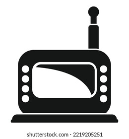 Babysitter video monitor icon simple vector. Baby radio. Infant toy